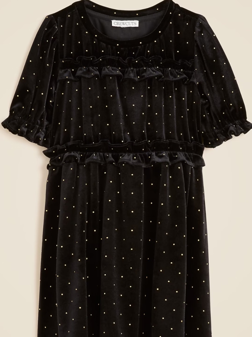 Crewcuts Girls' studded velvet dress Size 10 NWT